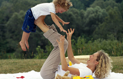 playing with kids
