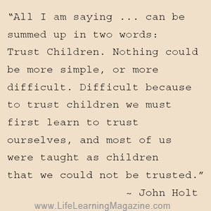 trust children by John Holt