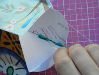 ornament - gluing string for hanging