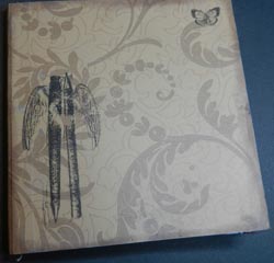 recycled paper journal front cover