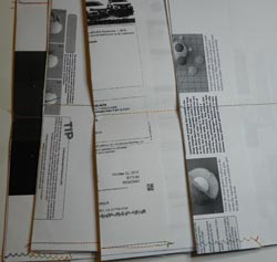 recycled paper notebook sewn signatures