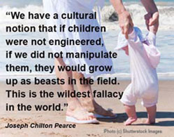 quote by Joseph Chilton Pearce from Natural Life Magazine