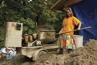 Tina Therrien, Strawbale Builder